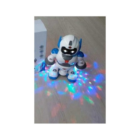 Robot de jucarie pentru copii Dancing WhiteBot,efecte luminoase si sonore,danseaza si canta,rotire de 360 de grade,design realis [0]