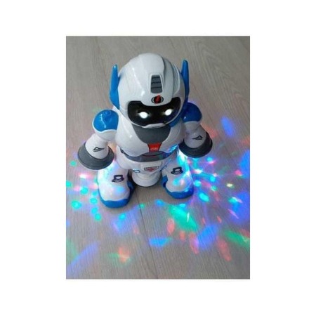 Robot de jucarie pentru copii Dancing WhiteBot,efecte luminoase si sonore,danseaza si canta,rotire de 360 de grade,design realis [4]