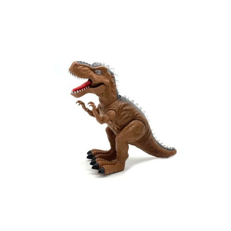 Jucarii & jocuri - Robot de jucarie T-Rex Mode , model dinozaur, efecte luminoase si sonore, design realist, 48x25x15, maro