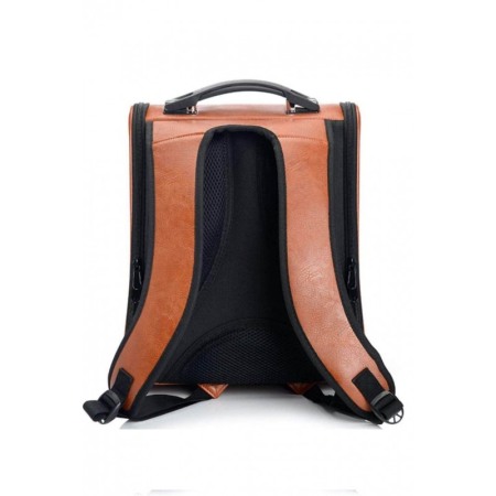Rucsac maro cu capsula astronaut, pentru caini si pisici de talie mica ,spatiu respirabil , piele ecologica 39 cm ,Doty [1]