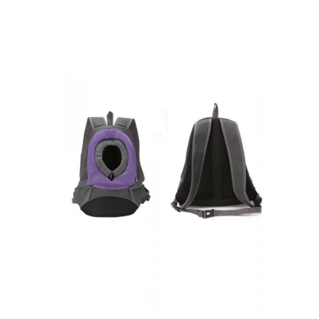 Rucsac SafeCary pentru animalele de companie de talie mica/medie, sustine pana la 7 kg, gri/mov, 46x36x16 cm, Doty®️ [3]