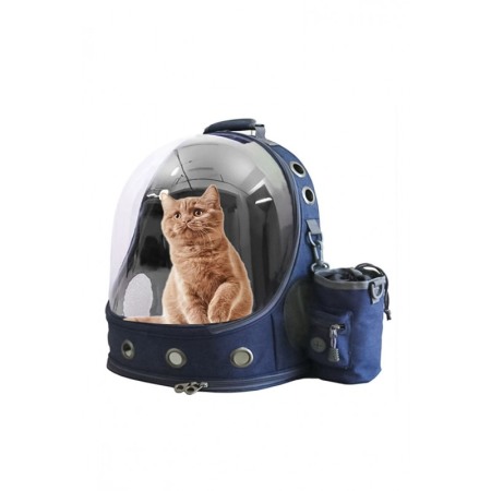 Rucsac Simba pentru transportul animalelor de companie de talie mica si medie,37x28x41 cm, design modern, albastru [0]