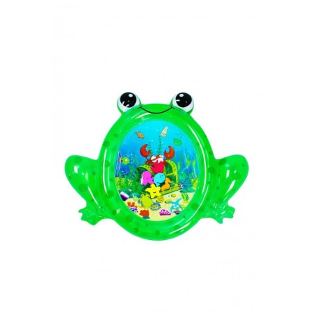 Jucarii & jocuri educative - Saltea gonflabila pentru copii FrogSplash,imprimeu educativ,design atractiv, 77-93 cm , verde