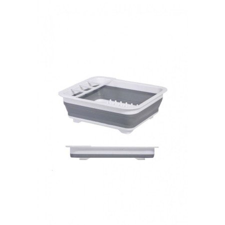 Scurgator de vase pliabil QuickDrainer Doty®, cu suport , din silicon, cu picurator, 5L, 36x31x11.5 cm, alb/gri [8]