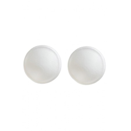Acasa - Set 1 pereche insertii sutien CoolBreast Doty®, detasabil, material textil moale si placut la atingere, marime S, 11x11 cm, alb