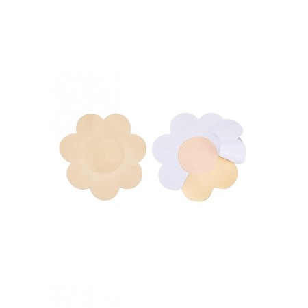 Set 10 bucati de plasturi pentru sani Topless, de unica folosinta, forma floare, 7,5 cm, practici, siguri, nude, Doty®️ [1]