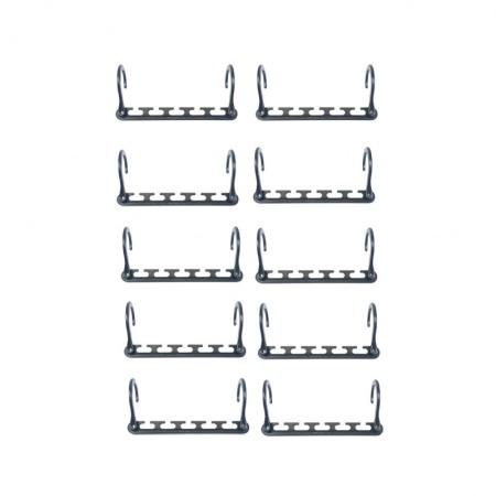 Set 10 organizatoare umerase Hanger Eight, materiale de calitate, multiple functii, economisire spatiul, negru [1]