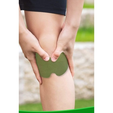 Set 10 plasturi Green Patcher Doty.ro®, pentru dureri de genunchi, gat, spate sau umar, 13x9 cm, verde [6]