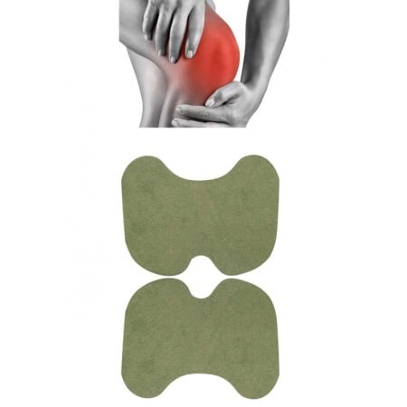 Articole Sanatate & Wellness - Set 10 plasturi Green Patcher Doty.ro®, pentru dureri de genunchi, gat, spate sau umar, 13x9 cm, verde
