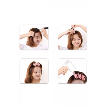 Set 2 Bigudiuri VolumeClip, pentru volum la radacina si stilizare, roz, 10.5x2.5 cm, Doty® [2]