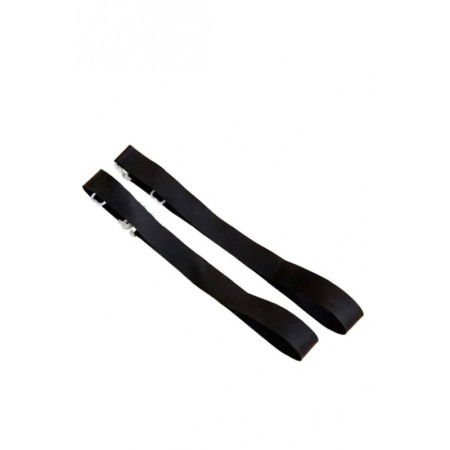 Set 2 bretele pentru sutien FashionBra, din silicon, 37x1.5 cm, reglabile, negru mat, Doty®️ [3]