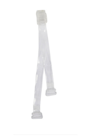 Set 2 bretele pentru sutien InvisibleBra, din silicon, transparente, 35x1.2 cm, reglabile, Doty [2]