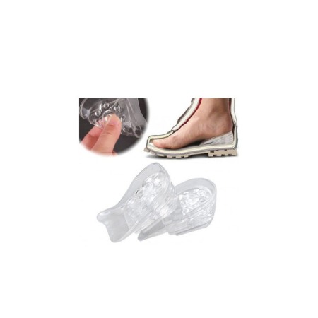 Set 2 bucati inaltatoare pentru incaltaminte, din silicon, 5 cm, imbunatateste postura, transparente, Doty® [3]