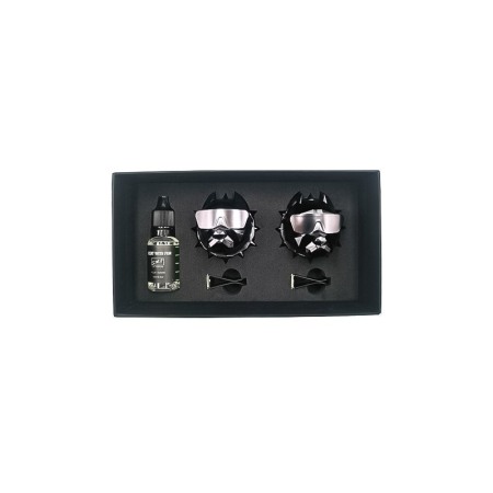 Set 2 difuzoare de parfum pentru masina BulldogStyle, design modern, infuzie cu ulei esential, odorizant, argintiu, Doty®️ [1]