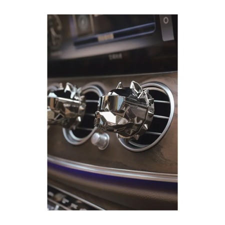 Set 2 difuzoare de parfum pentru masina BulldogStyle, design modern, infuzie cu ulei esential, odorizant, argintiu, Doty®️ [4]