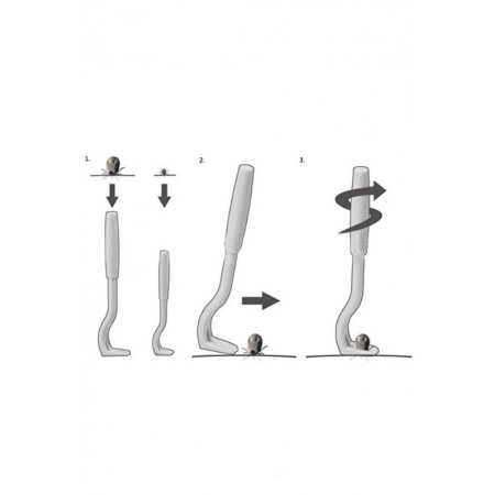 Set 2 Dispozitive pentru indepartarea capuselor NoTick Doty®, manual, 2 marimi, usor de utilizat, confort, gri [4]