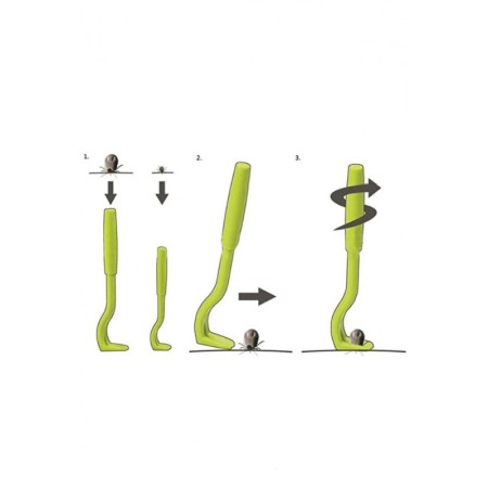 Set 2 Dispozitive pentru indepartarea capuselor NoTick Doty®, manual, 2 marimi, usor de utilizat, confort, verde [7]
