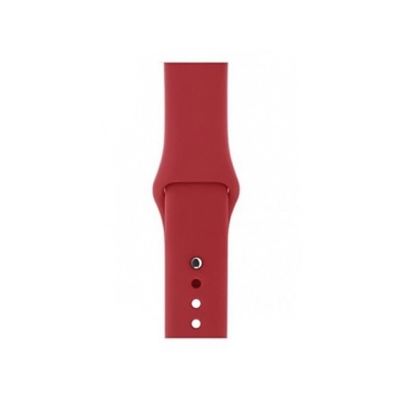 Set 2 in 1 curea din silicon si husa protectie ecran pentru Apple Watch series 1/2/3/4/5 ,materiale de calitate,38 mm, rosu [5]