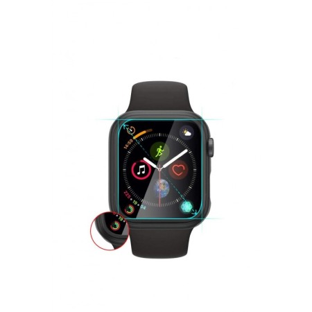 WEARABELS - Set 2 in 1 curea din silicon si husa protectie ecran pentru Apple Watch series 1/2/3/4/5  ,materiale de calitate,42 mm, negru,do
