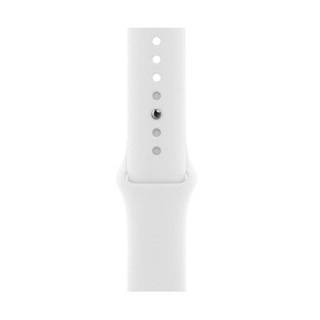 Set 2 in 1 curea din silicon si husa protectie ecran pentru Apple Watch series 1/2/3/4/5 ,materiale de calitate,44 mm, alb [1]