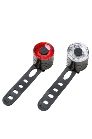 Acasa - Set 2 lumini de avertizare bicicleta LED, BikeBlaze Doty®, 2.8x2.5 cm, rosu/alb
