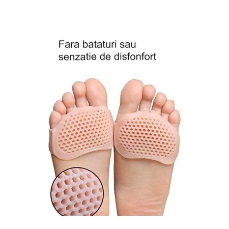 Set 2 pernute din silicon Soft Painless Doty.ro®, anti monturi sau bataturi, pentru sandale/pantofi, universale, elastice, crem [1]