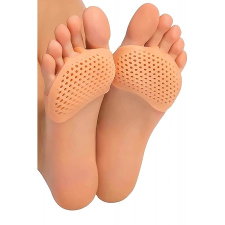 Set 2 pernute din silicon Soft Painless Doty.ro®, anti monturi sau bataturi, pentru sandale/pantofi, universale, elastice, crem [3]