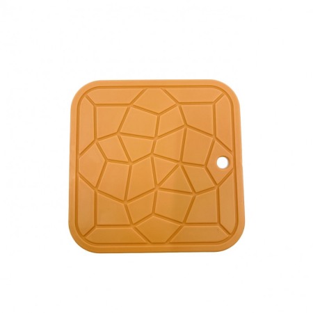 Set 2 suporturi pentru protectie termica HotPot , silicon, material de calitate, 18 cm, forma patrata, portocaliu [1]