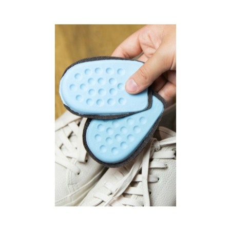 Set 2 Talonete din piele ecologica LeatherHeel, reutilizabile, pernite inaltatoare, universale, 10x8 cm, maro, Doty®️ [3]