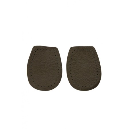 Set 2 Talonete din piele ecologica LeatherHeel, reutilizabile, pernite inaltatoare, universale, 10x8 cm, maro, Doty®️ [2]