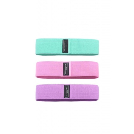 Set 3 benzi elastice ElasticFit, 3 nivele, usor de utilizat, rezistente, bumbac si elastan, multicolor [1]