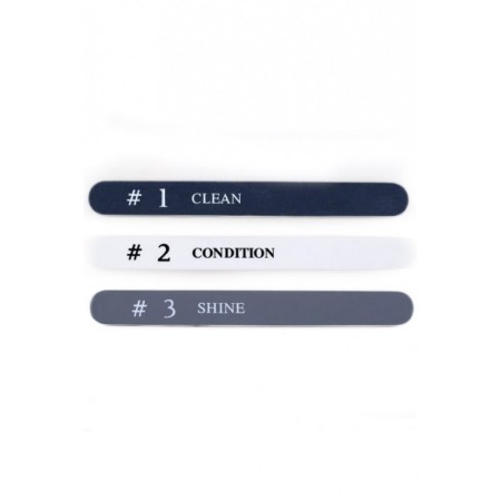 Set 3 pile cosmerice ShinnyNails Doty.ro®, pentru curatarea patului unghial, finisarea unghiei, ofera luciu, multicolor [1]
