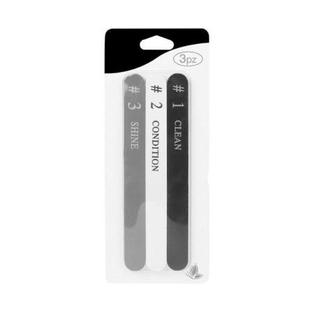 Aparate & Accesorii ingrijire personala - Set 3 pile cosmerice ShinnyNails Doty.ro®, pentru curatarea patului unghial, finisarea unghiei, ofera luciu, multicolor