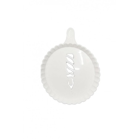 Set 4 forme de ornat cafea sau prajituri ArtON, din plastic, reutilizabile, usor de folosit si curatat, alb, 10 cm [2]