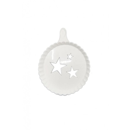 Set 4 forme de ornat cafea sau prajituri ArtON, din plastic, reutilizabile, usor de folosit si curatat, alb, 10 cm [1]