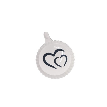 Set 4 forme de ornat cafea sau prajituri Arts I , din plastic, reutilizabile, usor de folosit si curatat, alb, 9 cm, Doty [2]