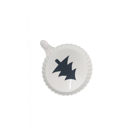 Set 4 forme de ornat cafea sau prajituri Arts III , din plastic, reutilizabile, usor de folosit si curatat, alb, 9 cm, Doty [3]