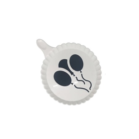 Set 4 forme de ornat cafea sau prajituri Arts III , din plastic, reutilizabile, usor de folosit si curatat, alb, 9 cm, Doty [5]