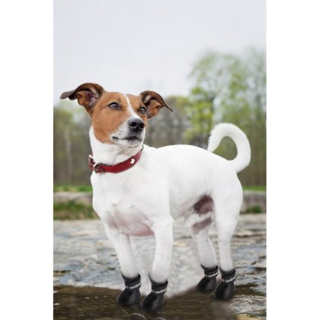 Set 4 ghetute din silicon Animali Boots Doty® pentru caini de talie medie/mare, cu scai, antiderapant, marime XL, 7.5x6 cm [1]