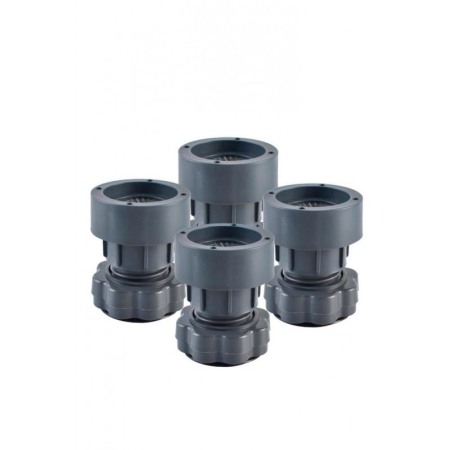 Set 4 picioare pentru masina de spalat rufe MoveIT Suport, Plastic, Se Regleaza Pe Inaltime, Gri, eficiente, Doty® [2]