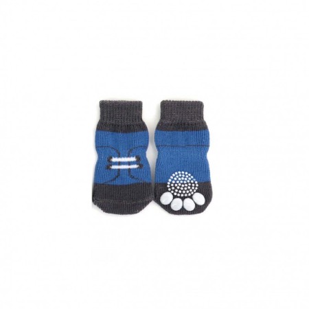 Set 4 Sosete pentru animalele de companie de talie mica, 25 mm, cu talpa anti alunecare, Doty® [1]