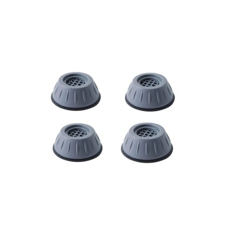 Set 4 suporturi antivibratie Antisock Fix, pentru masina de spalat, eficient, gri/negru, 7.5x4 cm [4]