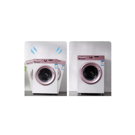 Set 4 suporturi antivibratie FootPad, pentru masina de spalat si mobila, silicon, transparente, 7x2 cm [7]