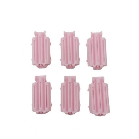 Aparate & Accesorii ingrijire personala - Set 6 bucati Bigudiuri WavyHair, usor de utilizat, pentru volum la radacina si stilizare, roz, 6x3 cm, Doty®