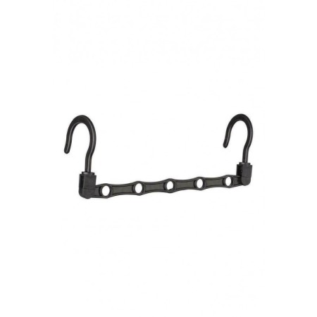 Set 8 organizatoare umerase Hanger Eight, materiale de calitate, multiple functii, economisire spatiul,usor de folosit,negru,dot [8]