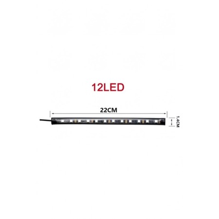 Set Baghete 12 Leduri Iluminare Ambientala LED AutoSwitchOn Doty®, Interior Masina, RGB cu Telecomanda [5]