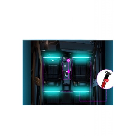Set Baghete 12 Leduri Iluminare Ambientala LED AutoSwitchOn Doty®, Interior Masina, RGB cu Telecomanda [6]