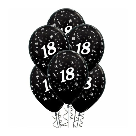Set baloane majorat 18, marime 30 cm, culoare negru, 20 buc, Doty [2]