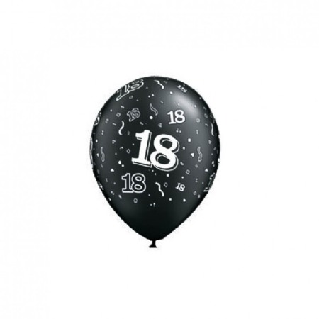 Set baloane majorat 18, marime 30 cm, culoare negru, 20 buc, Doty [1]