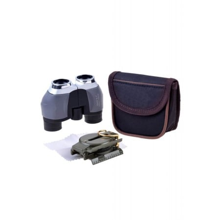 FUN GADGET - Set binoclu si busola 10x22 zoom HD Dimensiune de buzunar multi-acoperit , 107 M / 1000 M